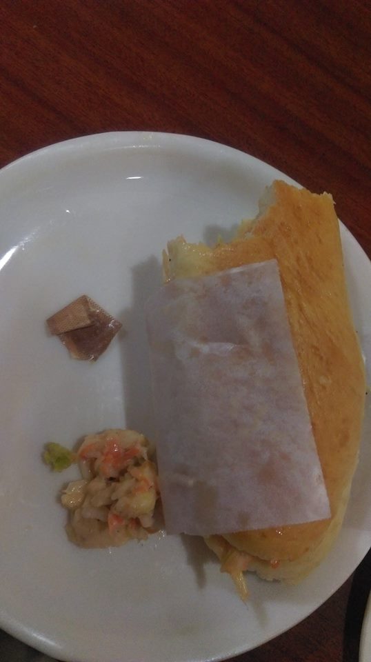 band aid in food