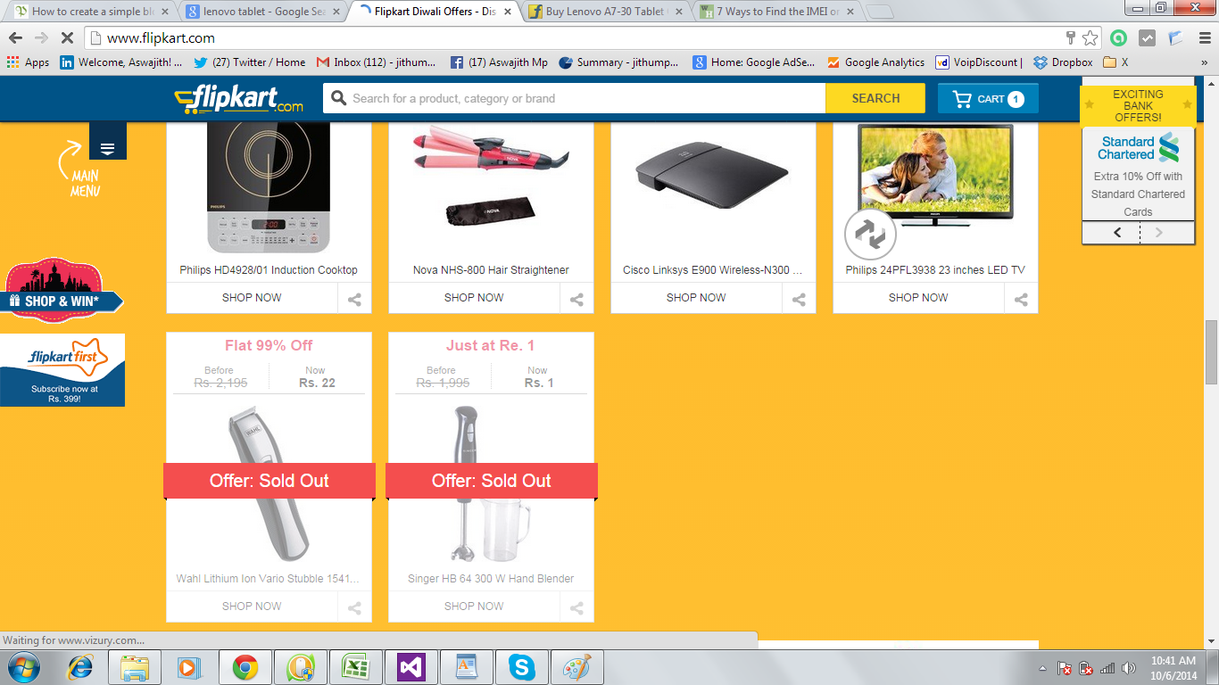 7 Flipkart Shocking One billion day Sold out Offers List